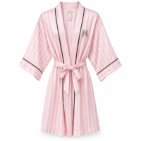 Victoria’s Secret Bata Satinada Rosa a Rayas